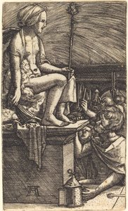 Den romerske kurtisane (magikeren Virgils hævn) af Albrecht Altdorfer