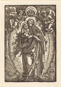 Jomfruen som himlens dronning af Albrecht Altdorfer