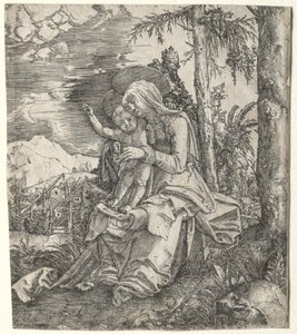 Jomfruen i et Landskab af Albrecht Altdorfer
