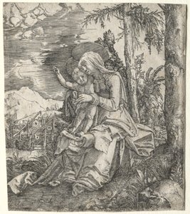 Jomfruen i et landskab, ca. 1515. af Albrecht Altdorfer