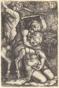To Satyrer, der kæmper om en nymfe af Albrecht Altdorfer