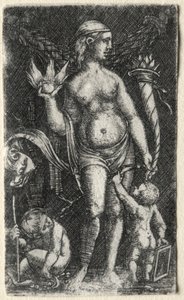 Venus mellem to amoriner, 1520. af Albrecht Altdorfer