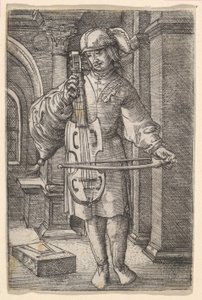 Violinspiller af Albrecht Altdorfer