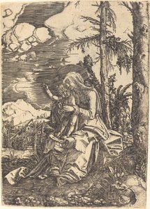 Jomfru i et Landskab af Albrecht Altdorfer