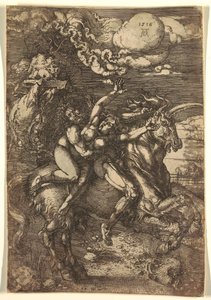 Bortførelse af proserpin på en enhjørning af Albrecht Dürer