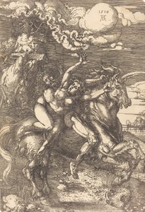 Bortførelse på en enhjørning, 1516. af Albrecht Dürer