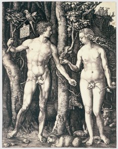 Adam og Eva af Albrecht Dürer
