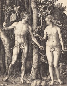 Adam og Eva, 1504. af Albrecht Dürer
