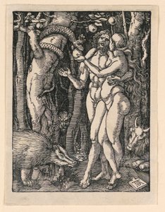 Adam og Even, fra The Little Passion Series af Albrecht Dürer