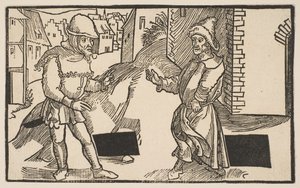 Adelphi, fra The Comedie of Terence, genoptryk fra det 19. århundrede.n.d. af Albrecht Dürer