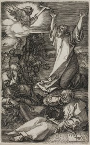 Agony in the Garden, fra The Engraved Passion af Albrecht Dürer
