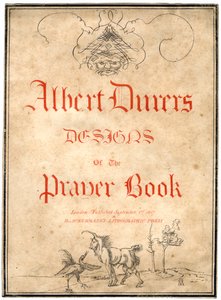 Albert Dürers Designs for Prayer Book, 1817. af Albrecht Dürer