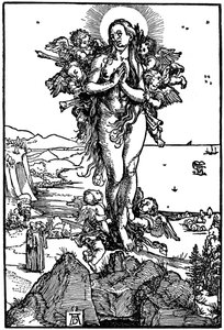 Maria Magdalenas himmelfart, 1507-1510, 1936 af Albrecht Dürer