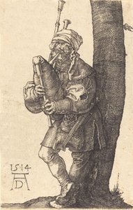 Sækkepiber, 1514. af Albrecht Dürer
