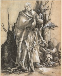 Skægget helgen i en skov af Albrecht Dürer