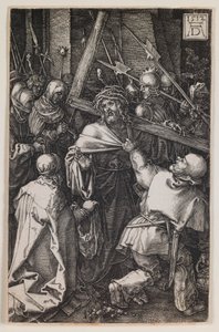 Bearing of the Cross, fra serien "The Engraved Passion" af Albrecht Dürer