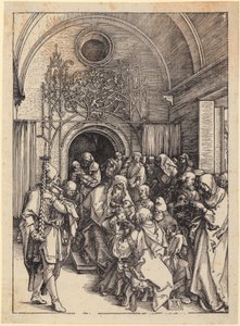 Kristi omskæring, blad 11 i serien »Mariens liv« af Albrecht Dürer