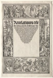 Grænse - med Kristi dåb. af Albrecht Dürer