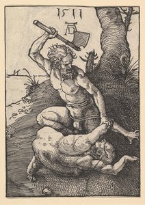 Kain dræber Abel, 1511. af Albrecht Dürer