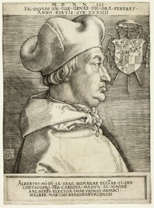 Kardinal Albrecht af Brandenburg (Den store kardinal) af Albrecht Dürer