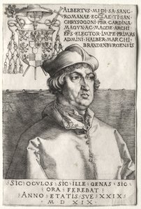 Kardinal Albrecht af Brandenburg – Den lille plade af Albrecht Dürer