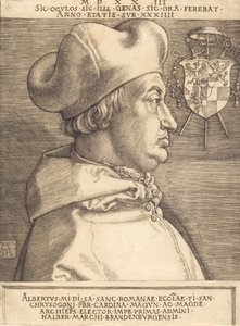 Kardinal Albrecht af Brandenburg stor kardinal, 1523. af Albrecht Dürer