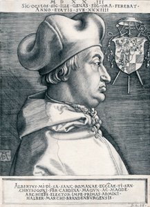 Kardinal Albrecht af Brandenburg Den store kardinal, 1523 1906 af Albrecht Dürer