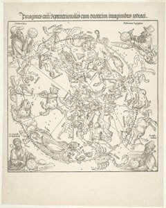 Himmelsk kort over den nordlige himmel af Albrecht Dürer