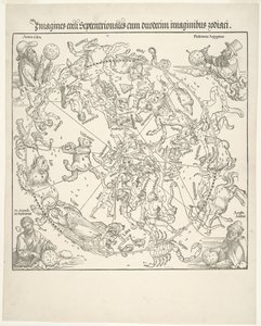 Himmelsk kort over den nordlige himmel af Albrecht Dürer