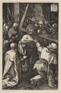 Kristus bærer korset, fra The Passion, 1512. af Albrecht Dürer