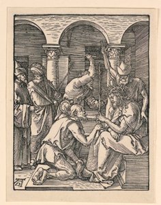 Kristus kronet med torne, fra The Little Passion Series af Albrecht Dürer