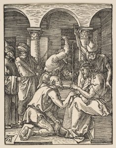 Kristus kronet med torne, fra „Den lille passion“ af Albrecht Dürer