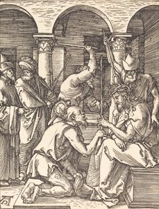 Kristus kronet med torne, sandsynligvis ca. 15091510. af Albrecht Dürer