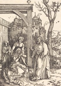 Kristus tager afsked fra sin mor, ca. 15041505. af Albrecht Dürer