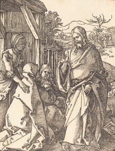 Kristus tager afsked fra sin mor, sandsynligvis ca. 15091510. af Albrecht Dürer