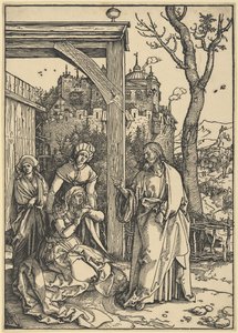 Kristus tager afsked med sin mor, fra Jomfru Marias liv af Albrecht Dürer