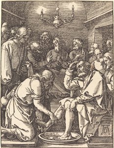 Kristus vasker disciplenes fødder af Albrecht Dürer