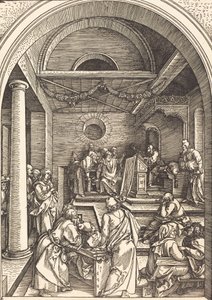 Kristus blandt lægerne, ca. 15031504. af Albrecht Dürer