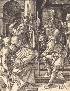 Kristus før Annas, sandsynligvis ca. 15091510. af Albrecht Dürer