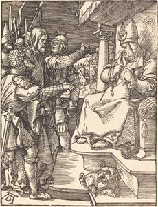 Kristus før Kajfas af Albrecht Dürer