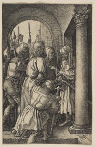 Kristus for Pilatus, fra «Lidelsen» af Albrecht Dürer