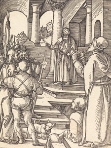 Kristus før Pilatus, sandsynligvis ca. 15091510. af Albrecht Dürer