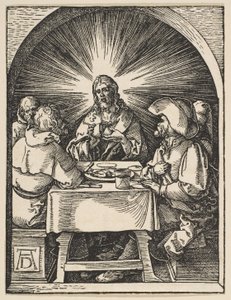 Kristus i Emmaus, fra "Den lille passion" af Albrecht Dürer