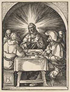 Kristus i Emmaus, fra Den lille lidenskab, ca. 1510. af Albrecht Dürer
