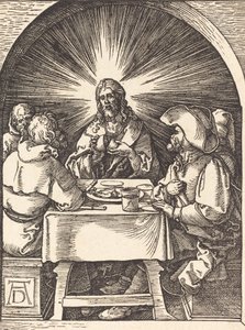 Kristus i Emmaus, sandsynligvis ca. 15091510. af Albrecht Dürer