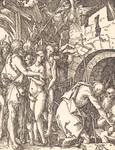 Kristus i Limbo, sandsynligvis ca. 15091510. af Albrecht Dürer