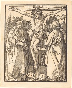 Kristus på korset med Maria og Johannes, 1510. af Albrecht Dürer