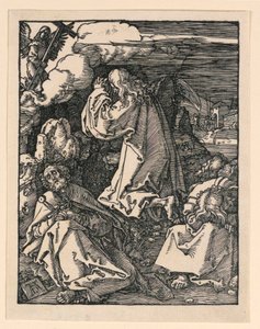 Kristus på Oliebjerget (Kvalen i haven), fra The Little Passion Series af Albrecht Dürer