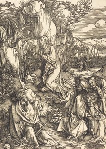 Kristus på Oliebjerget, ca. 14971499. af Albrecht Dürer