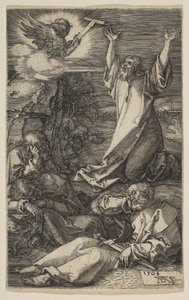 Kristus på Oliebjerget, fra The Passion, 1508. af Albrecht Dürer